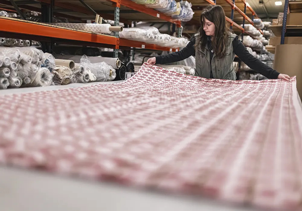 Embroidery Fabric Showroom Display Wings Manufacturing